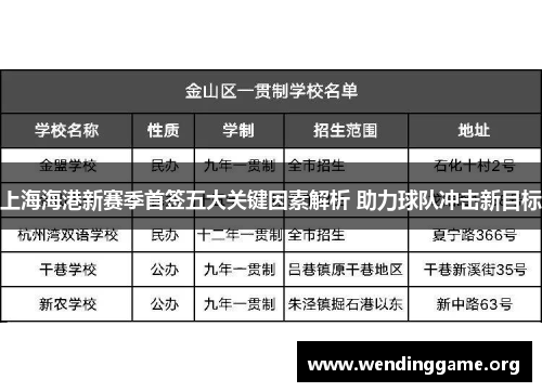 上海海港新赛季首签五大关键因素解析 助力球队冲击新目标